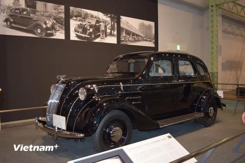 Chiếc ôtô đầu tiên của ông Toyoda với bộ khung thép. (Nguồn: Vietnam+)