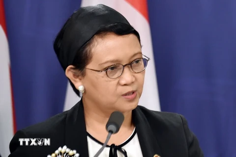 Ngoại trưởng Retno Marsudi. (Nguồn: AFP/TTXVN)