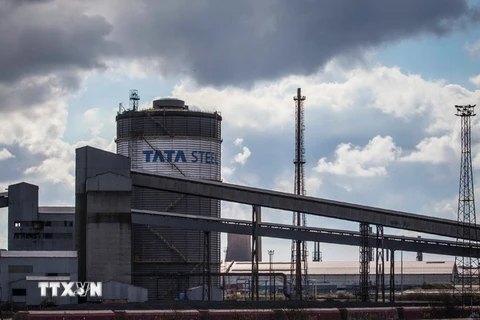 Nhà máy sản xuất thép thuộc tập đoàn Tata đặt tại Scunthorpe, Đông Bắc nước Anh. (Nguồn: AFP/TTXVN)