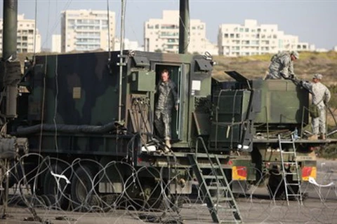 Sỹ quan Mỹ tại một căn cứ tên lửa gần Tel Aviv. (Nguồn: israelnationalnews.com)