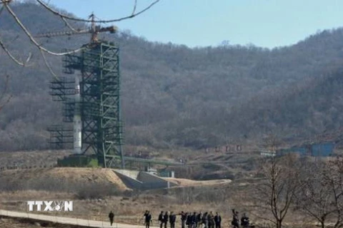 Bãi thử hạt nhân Punggye-ri của Triều Tiên. (Nguồn: AFP/TTXVN)