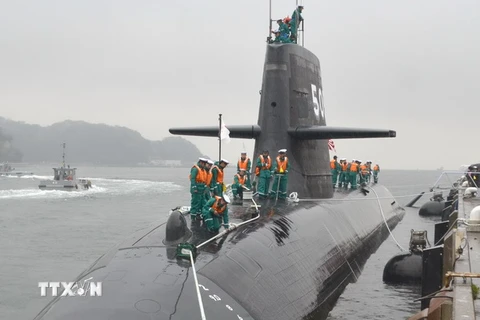 Tàu ngầm tấn công Soryu của Nhật Bản. (Nguồn: Kyodo/TTVN)