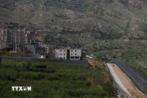 Phần Cao nguyên Golan bị Israel chiếm đóng ở giáp giới với Syria. (Nguồn: AFP/TTXVN)