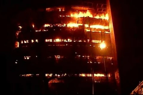 Hiện trường vụ cháy. (Nguồn: ndtv.com)