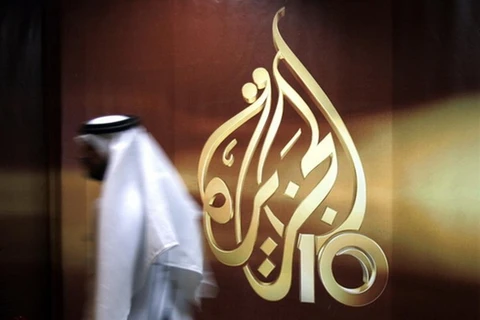 Logo của kênh truyền hình Al-Jazeera. (Nguồn: yahoo.com)