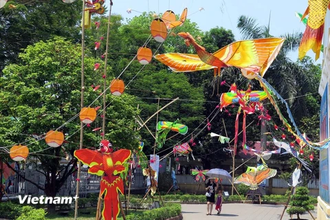 Triển lãm "Không gian Diều Festival Huế 2016." (Ảnh: Quốc Việt/Vietnam+)