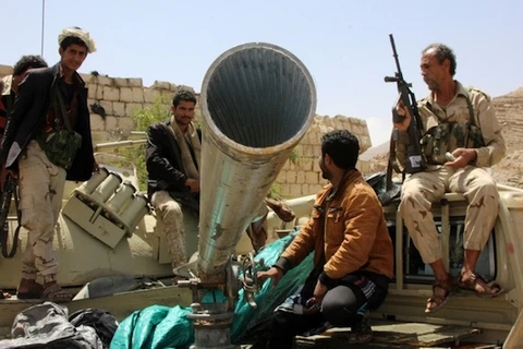 Các thành viên của lực lượng ủng hộ chính phủ Yemen. (Nguồn: middleeasteye.net)