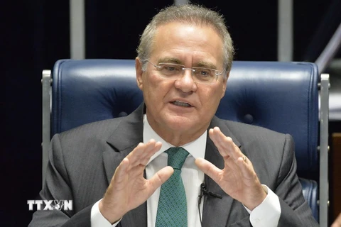 Chủ tịch Thượng viện Brazil Renan Calheiros. (Nguồn: EPA/TTXVN)