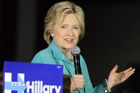 Cựu Ngoại trưởng Mỹ Hillary Clinton. (Nguồn: EPA/TTXVN)