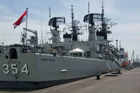 Tàu Hải quân Indonesia. (Nguồn: channelnewsasia.com)