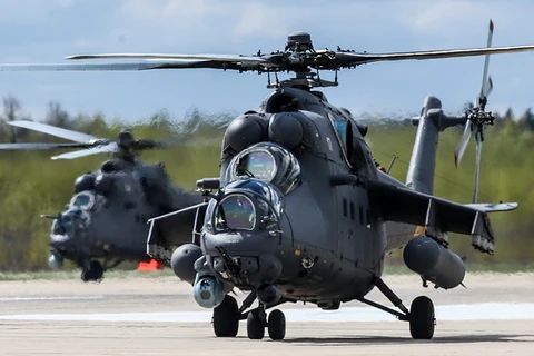 Trực thăng chiến đấu Mil Mi-35M. (Nguồn: TASS)
