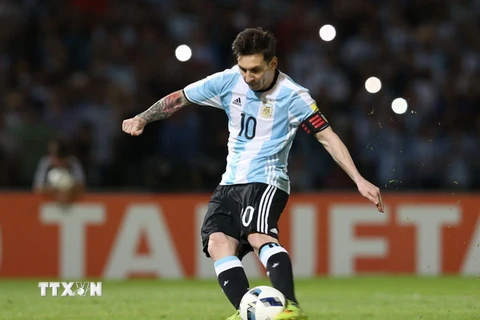 Chân sút Lionel Messi. (Nguồn: EPA/TTXVN)