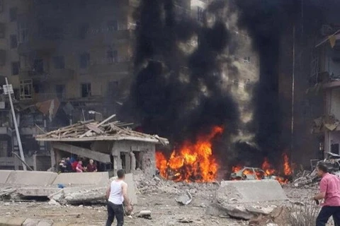 Hiện trường vụ đánh bom. (Nguồn: aljazeera.com)