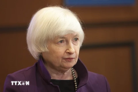 Chủ tịch Ngân hàng Dự trữ liên bang Mỹ (Fed) Janet Yellen. (Nguồn: AFP/TTXVN)