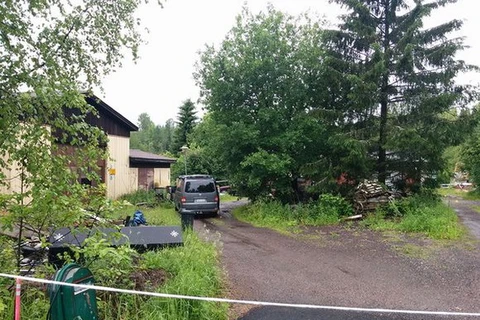 Ngôi nhà nơi xảy ra cuộc đọ súng. (Nguồn: yle.fi)