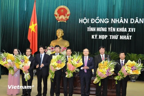 Ông Đỗ Xuân Tuyên được bầu làm Chủ tịch Hội đồng Nhân dân tỉnh Hưng Yên khóa XVI. (Ảnh: Mai Ngoan/TTXVN)