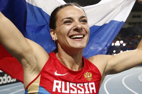 Vận động viên Elena Isinbayeva - hai lần vô địch Olympic môn nhảy sào. (Nguồn: Getty Images)