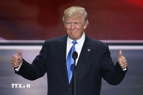 Ông Donald Trump tại Đại hội toàn quốc của đảng Cộng hòa ở Cleveland, Ohio, Mỹ. (Nguồn: EPA/TTXVN)