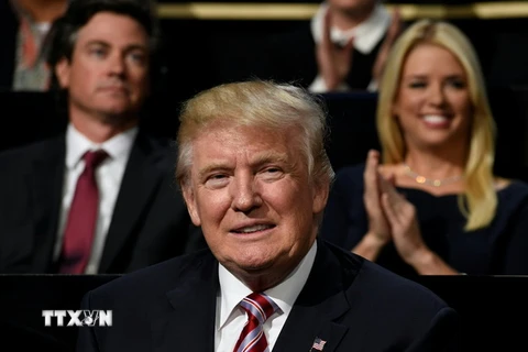 Ông Donald Trump tại Đại hội toàn quốc của Đảng Cộng hòa ở Clevelend, Ohio, Mỹ. (Nguồn: AFP/TTXVN)