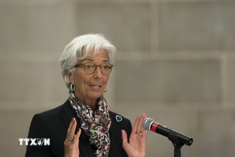 Tổng giám đốc IMF Christine Lagarde. (Nguồn: AFP/TTXVN)