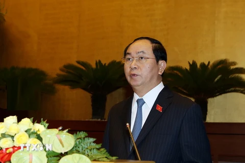 Chủ tịch nước Trần Đại Quang. (Ảnh: Nguyễn Dân/TTXVN)