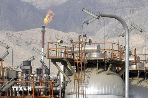 Mỏ khí South Pars gần cảng Assalouyeh, miền nam Iran. (Nguồn: EPA/TTXVN)
