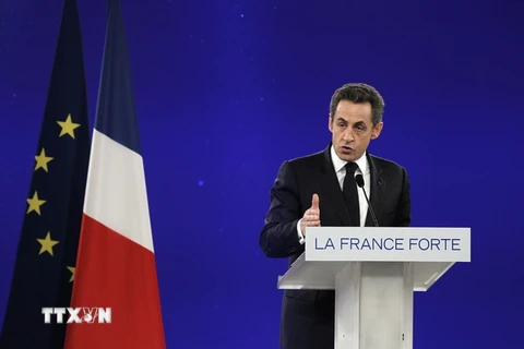 Cựu Tổng thống Pháp Nicolas Sarkozy. (Nguồn: AFP/TTXVN)