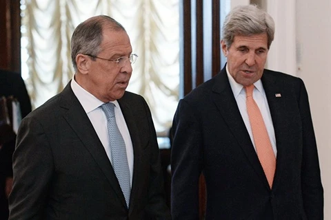 Ngoại trưởng Mỹ John Kerry và người đồng cấp Nga Sergei Lavrov. (Nguồn: Sputnik)