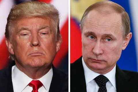 Tỷ phú Donald Trump và Tổng thống Nga Vladimir Putin. (Nguồn: Getty Images/AFP)