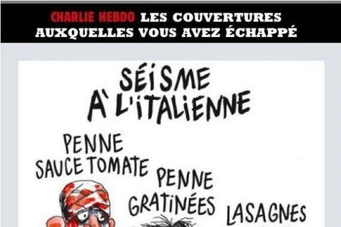 Người dân Italy kiện báo Charlie Hebdo vì một bức tranh gây sốc