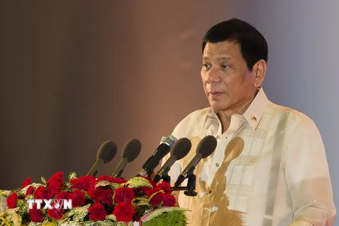 Tổng thống Rodrigo Duterte. (Nguồn: AFP/TTXVN)