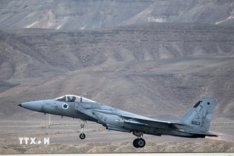 Máy bay chiến đấu F-15 của Israel. (Nguồn: AFP/TTXVN)