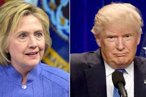 Hai ứng cử viên Tổng thống Mỹ Hillary Clinton và Donald Trump. (Nguồn: BBC)