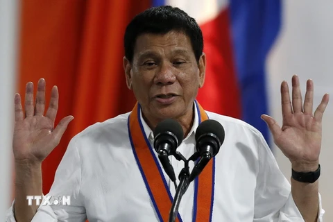 Mỹ cân nhắc các đề xuất điều chỉnh quan hệ của Philippines sau các phát biểu mâu thuẫn của ông Rodrigo Duterte. (Nguồn: EPA/TTXVN)