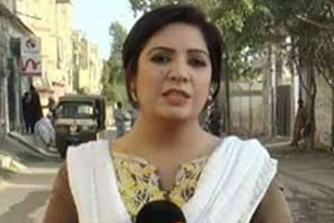 Nữ nhà báo Saima Kanwal. (Nguồn: intoday.in)