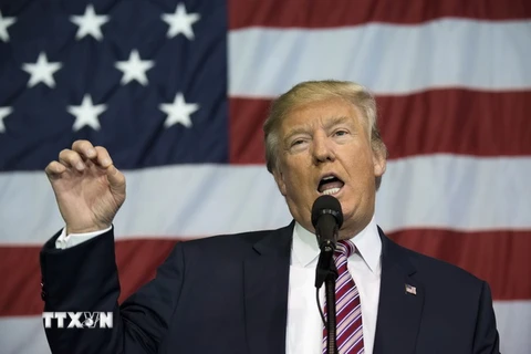 Ông Donald Trump tại Delaware, Ohio, Mỹ. (Nguồn: AFP/TTXVN)