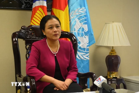  Đại sứ, Trưởng Phái đoàn thường trực Việt Nam tại Liên hợp quốc Nguyễn Phương Nga. (Nguồn: TTXVN)