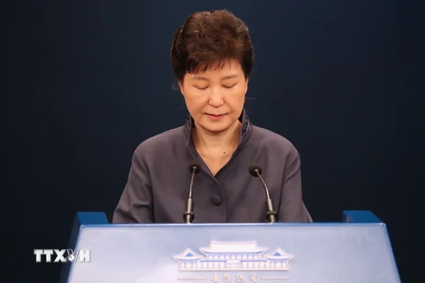 Tổng thống Park Geun-hye xin lỗi vì khiến công chúng lo ngại về vụ việc. (Nguồn: Yonhap/TTXVN)