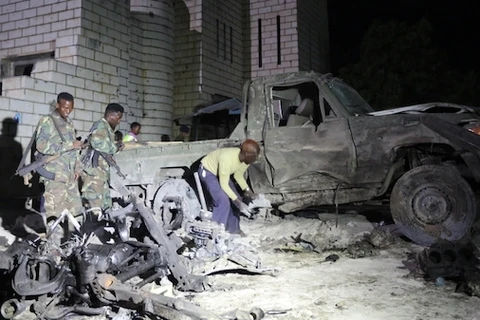 Hiện trường một vụ đánh bom do Al-Shabaab thực hiện ở Mogadishu. (Nguồn: Reuters)