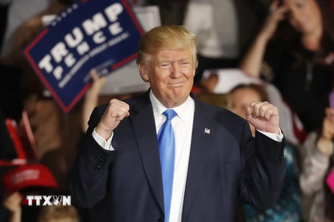 Ông Donald Trump trong cuộc vận động tranh cử ở Denver ngày 5/11. (Nguồn: AP/TTXVN)