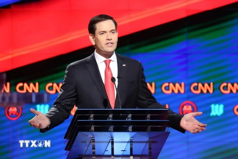 Thượng nghị sỹ Cộng hòa Marco Rubio đã tái đắc cử ghế Thượng nghị sỹ đại diện cho bang Florida. (Nguồn: AFP/TTXVN)