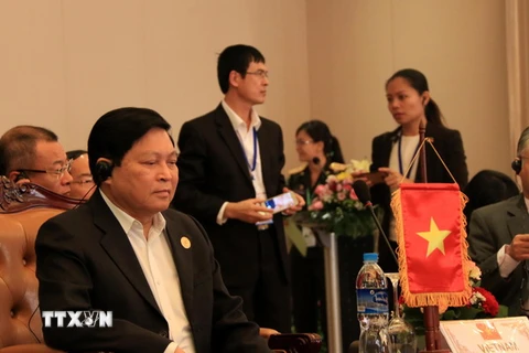 Đại tướng Ngô Xuân Lịch, Ủy viên Bộ Chính trị, Bộ trưởng Quốc phòng Việt Nam, tại lễ khai mạc. (Ảnh: Phạm Kiên/TTXVN)