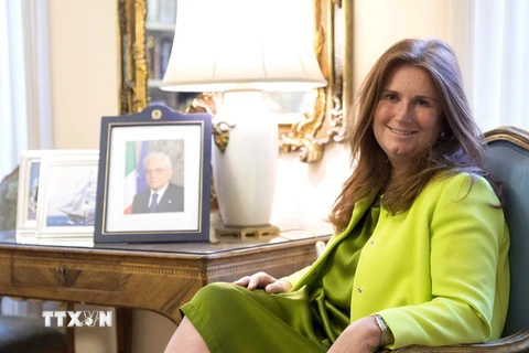 Bà Emanuela D’Alessandro, Cố vấn Ngoại giao của Tổng thống Italy Sergio Mattarella. (Nguồn: TTXVN)