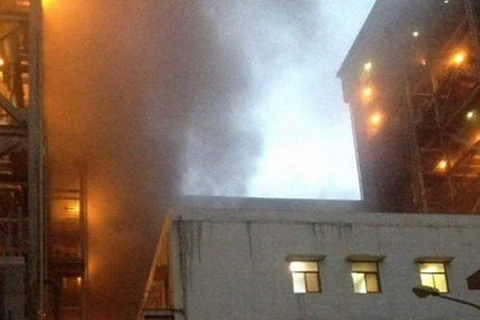 Phòng nạp ắcquy của Nhà máy nhiệt điện Cẩm Phả bất ngờ bốc cháy