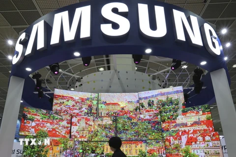 Gian hàng của Samsung tại Triển lãm điện tử Hàn Quốc ở Seoul. (Nguồn: AP/TTXVN​)
