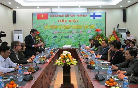 Toàn cảnh Lễ kỷ niệm 10 năm thành lập Hội hữu nghị Việt Nam-Phần Lan. (Nguồn: dangcongsan.vn)