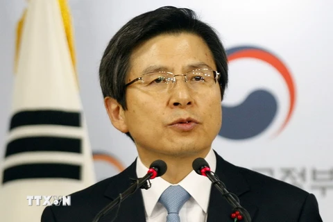 Ông Hwang Kyo-ahn tại một sự kiện ở Seoul ngày 9/12. (Nguồn: EPA/TTXVN)