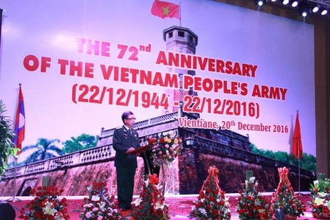 Kỷ niệm 72 năm thành lập Quân đội Nhân dân Việt Nam tại Lào