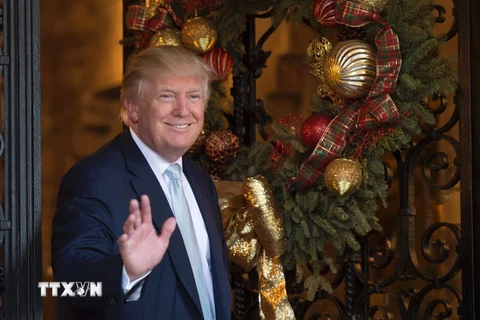 Tổng thống đắc cử Mỹ Donald Trump tại Palm Beach, bang Florida. (Nguồn: AFP/TTXVN)