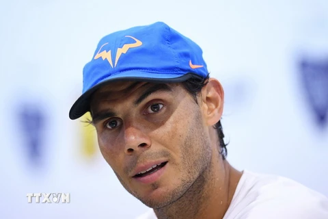 Tay vợt Rafael Nadal. (Nguồn: AFP/TTXVN)